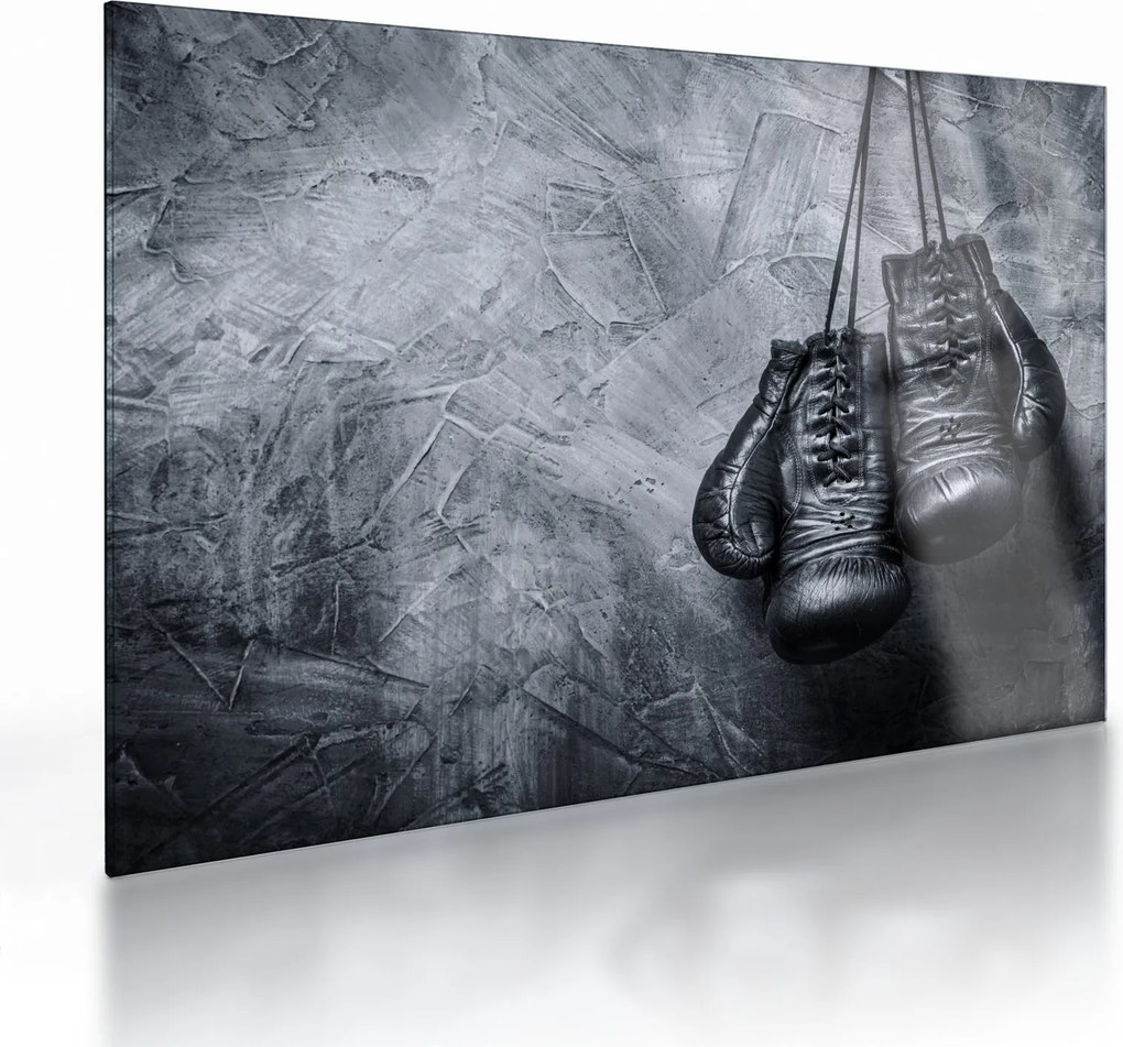 Sklenený obraz - Boxerské rukavice (70x50 cm)