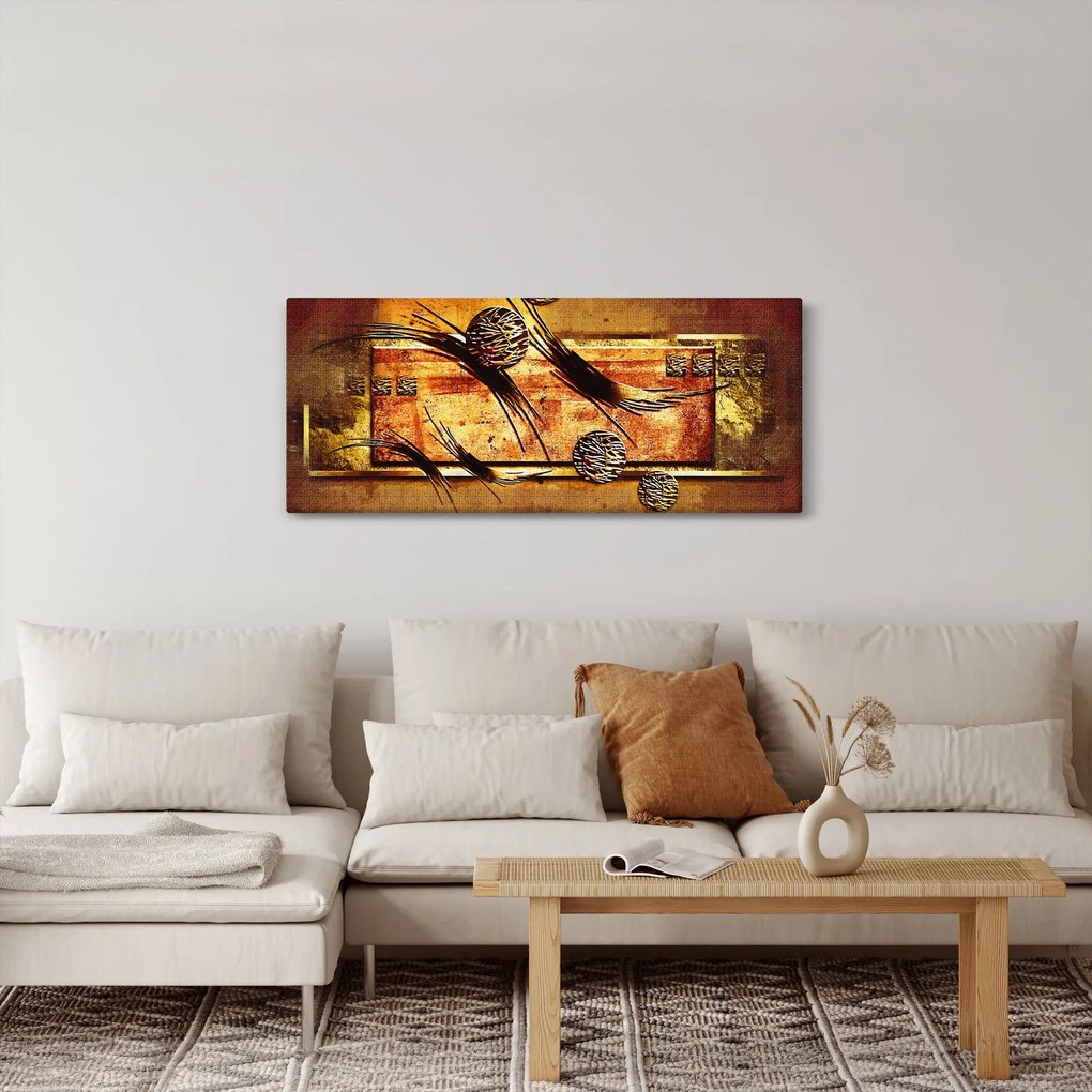 Obraz abstrakcie (120x50 cm)