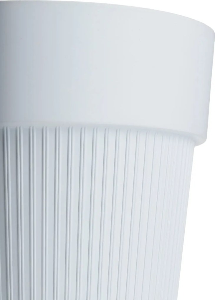 PLASTOVÝ KVETINÁČ SILVA LINE 14,5X13 CM BIELA