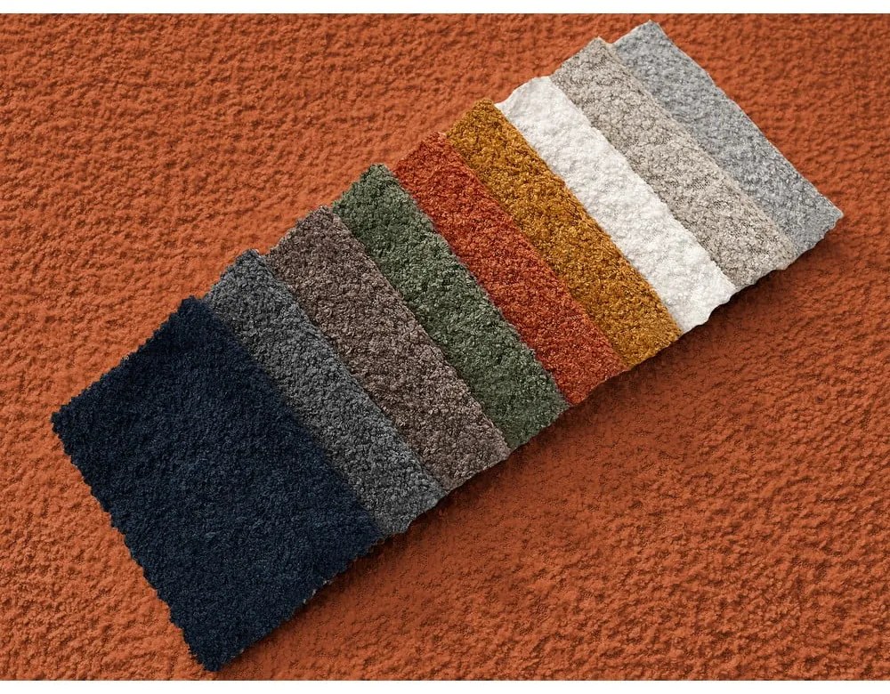 Oranžové kreslo z textílie buklé Giorgia – Bobochic Paris