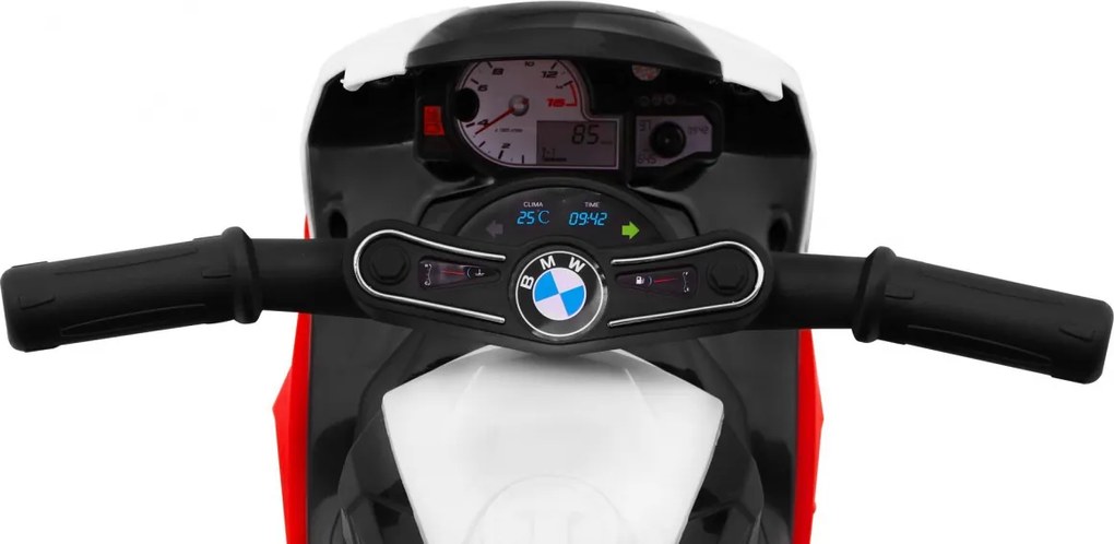 Ramiz BMW S1000 RR Mini motorka na batérie pre deti Červená + 3 kolesá + zvuky + LED