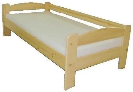 Drevená vyvýšená posteľ so zábranou LIBOR - smrek, 200x90