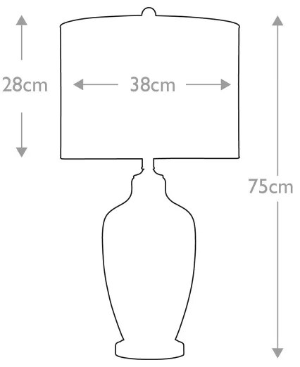 Quoizel QZ-NICOLLS - Stolná lampa NICOLLS 1xE27/100W/230V
