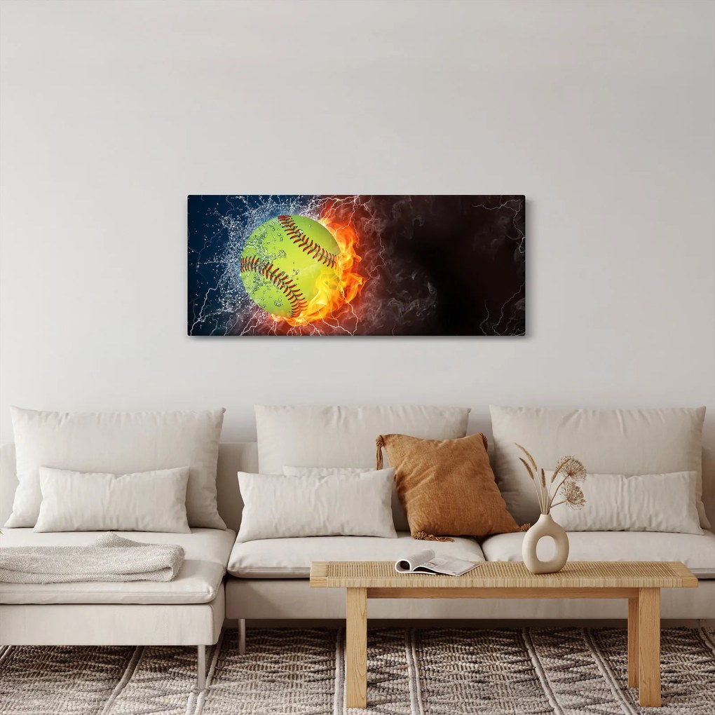 Obraz - Tenisová loptička (120x50 cm)