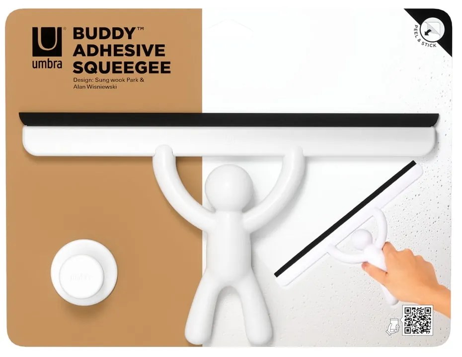 Biela stierka s držiakom 26 cm Buddy – Umbra