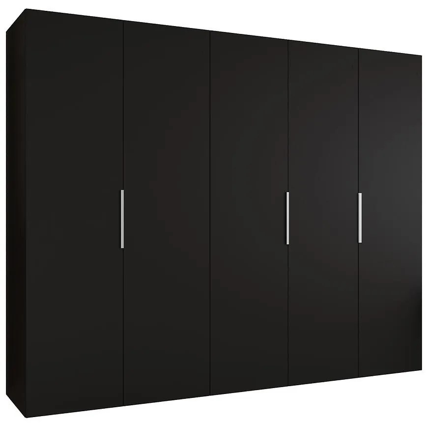 Skriňa Marbella I 250 čierna/strieborný