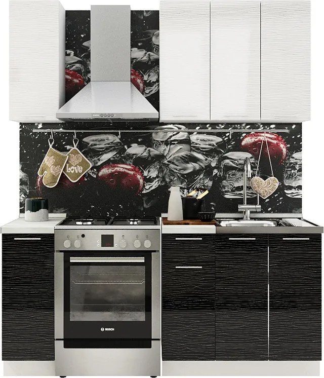 VerDesign, VALENCIA 120, biely stripe/čierny stripe