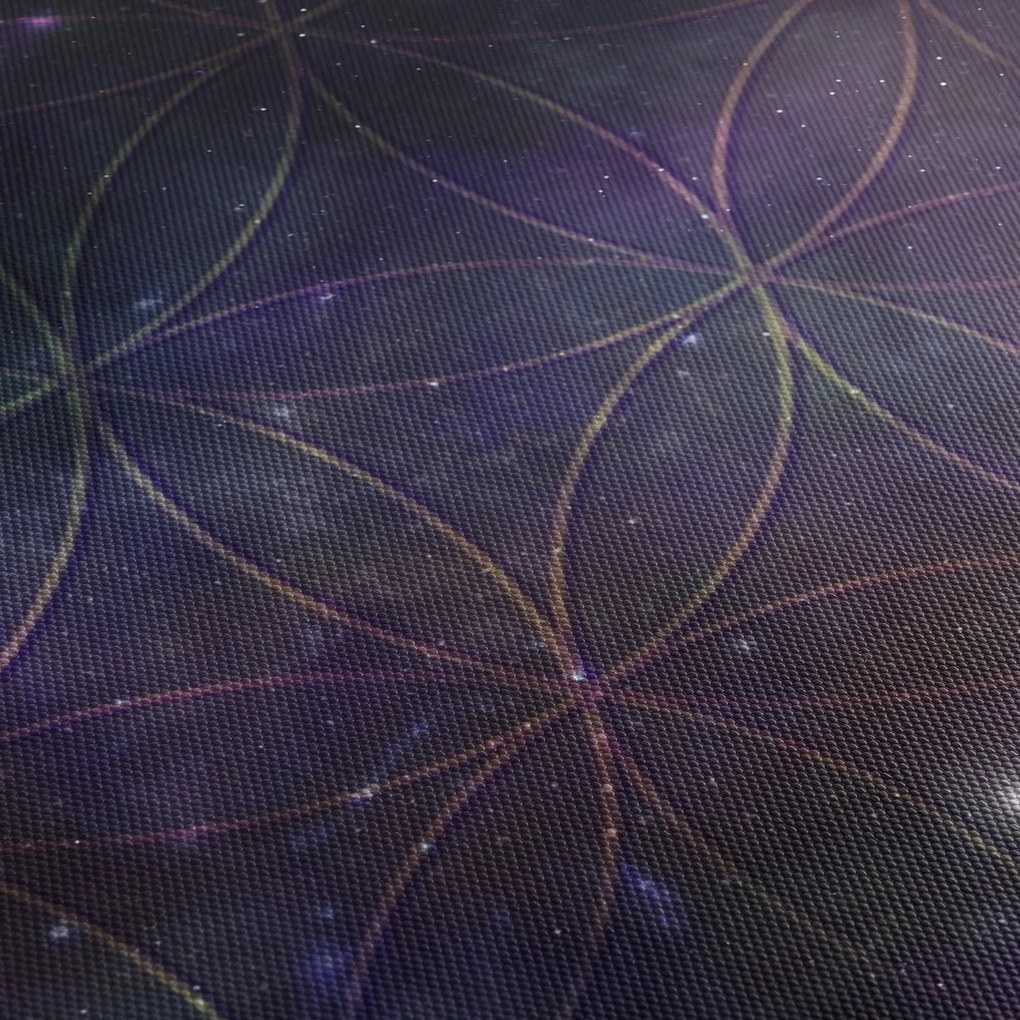 Obraz - Budha s kvetmi života (120x50 cm)