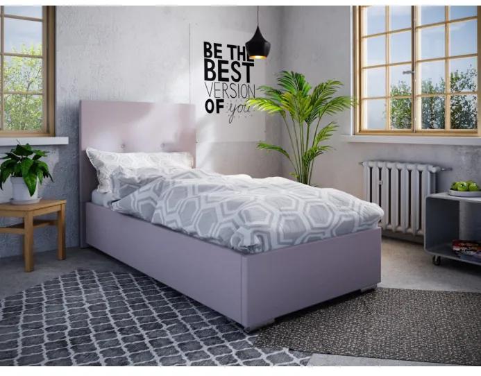 Jednolôžková posteľ 90x200 FLEK 2 - ružová