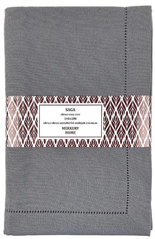 Obrus SAGA tmavošedá 140x180 easy care
