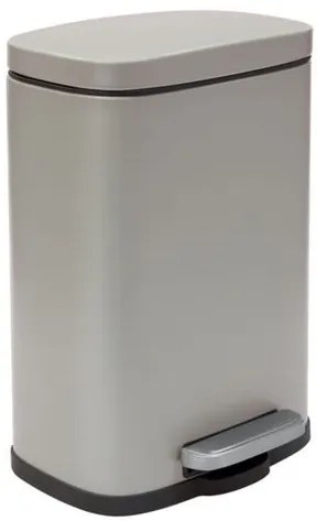 Spirella pedálový odpadkový kôš AKIRA matná šedo-hnedá oceľ soft-close 12 L 10.21561, 1 ks