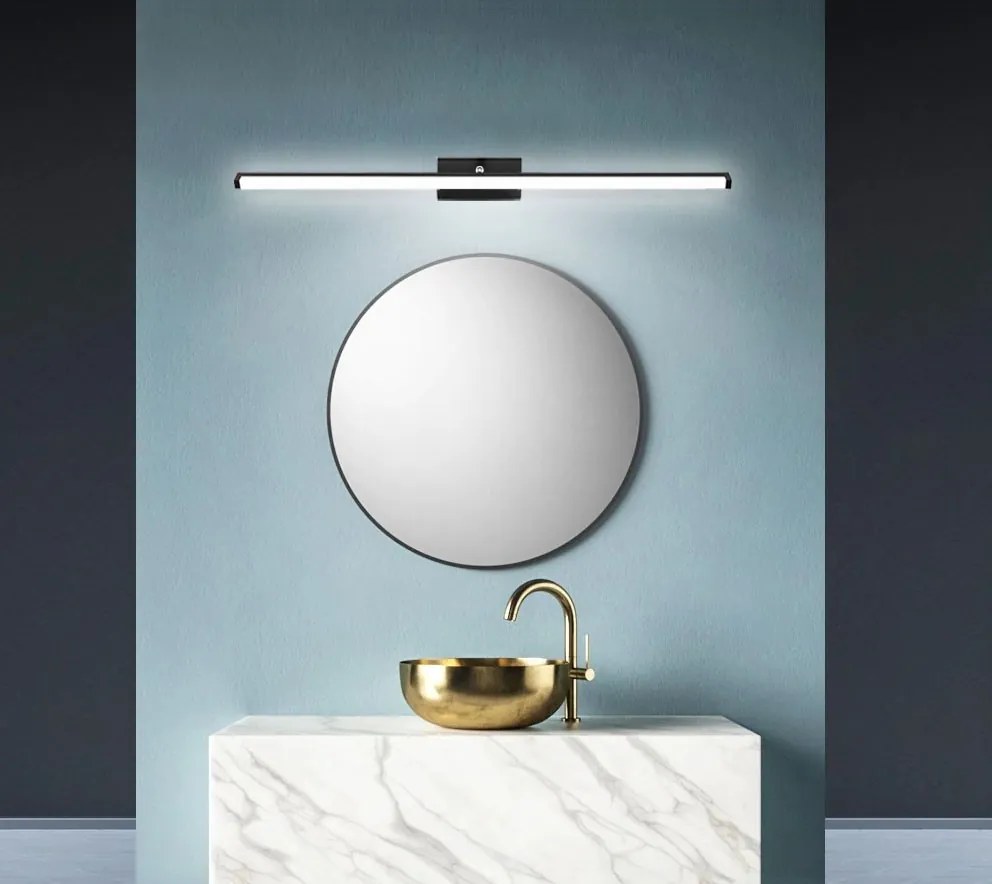 LED kúpeľňové svietidlo nad zrkadlo 12W 50CM APP373-1W čierna