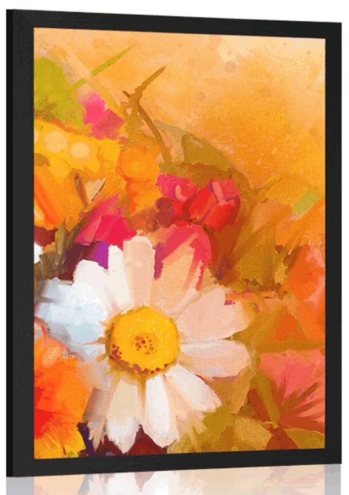 Plagát nádherná kytica - 30x45 white