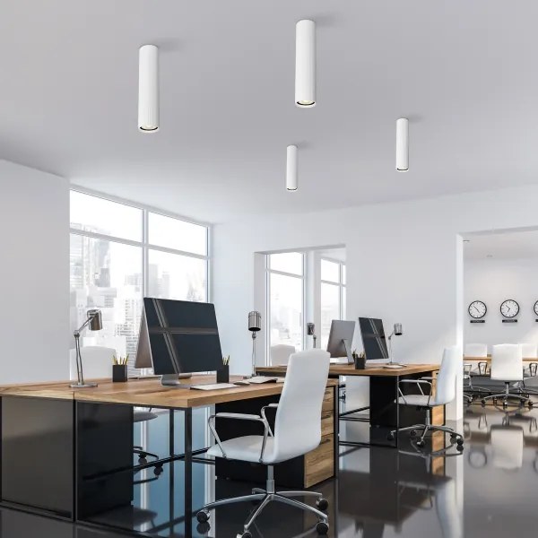 Bodové svietidlo TUNE L 1xGU10/10W/230V 24 cm biele