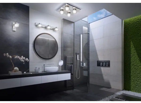 Ledvance-LED Kúpeľňové nástenné svietidlo ORBIS FLAME 3xLED/5,5W/230V IP44 chróm