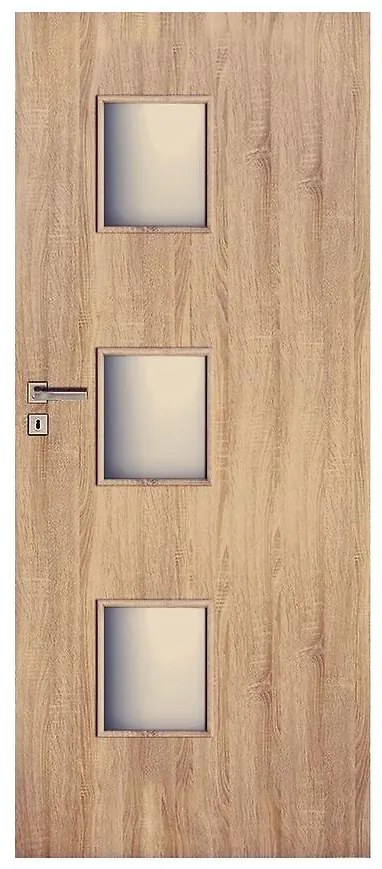 Dvere vnútorné Trio 3*3 60P dub sonoma