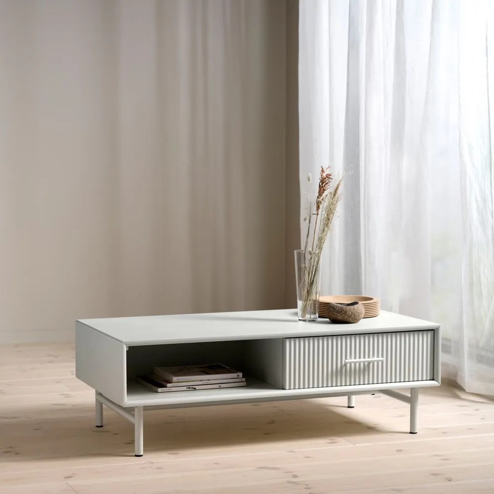 Svetlosivý konferenčný stolík 60x120 cm Palma – Unique Furniture