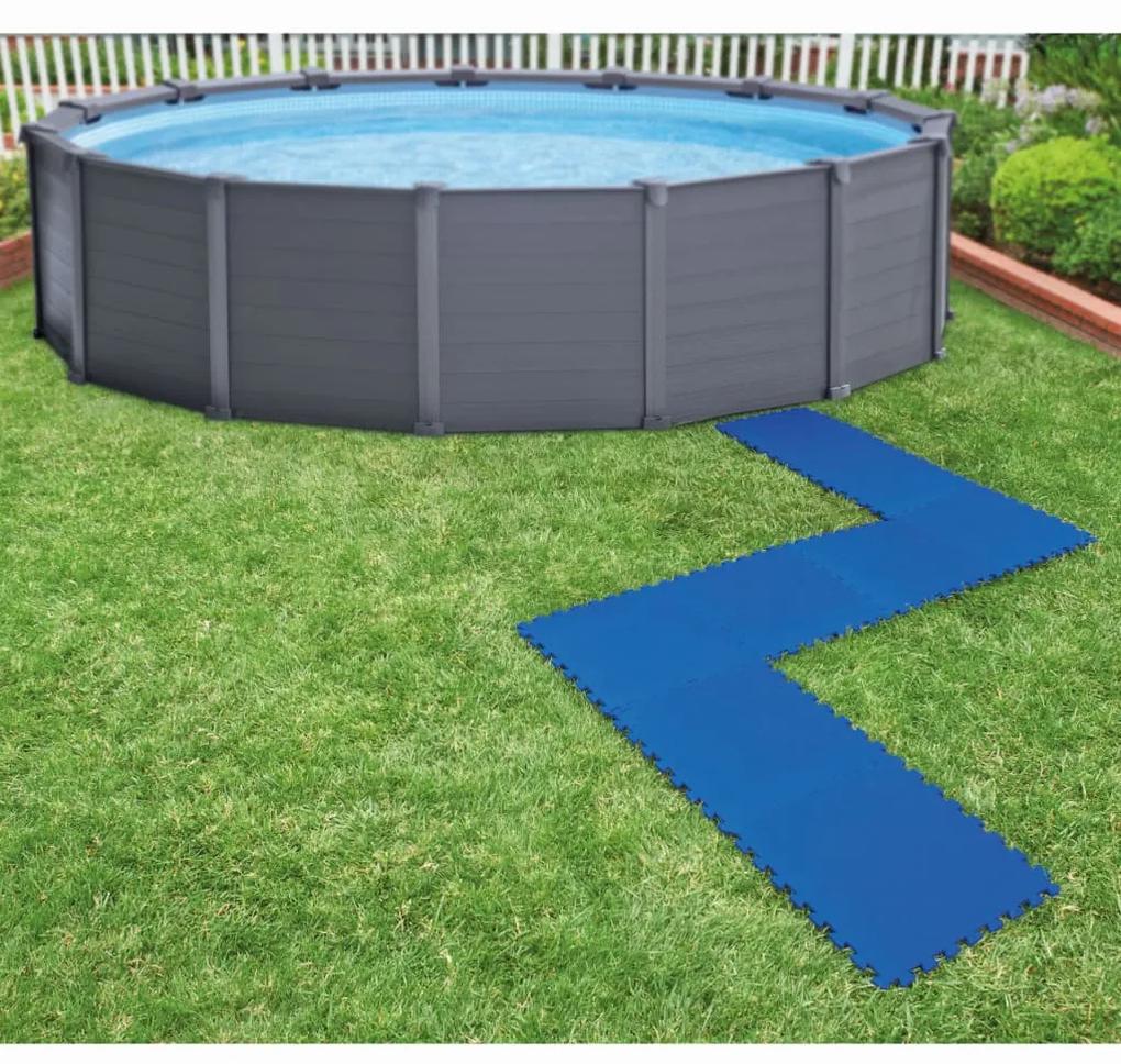 INTEX Bazénové podlahové chrániče 8 ks 50x50 cm modrý