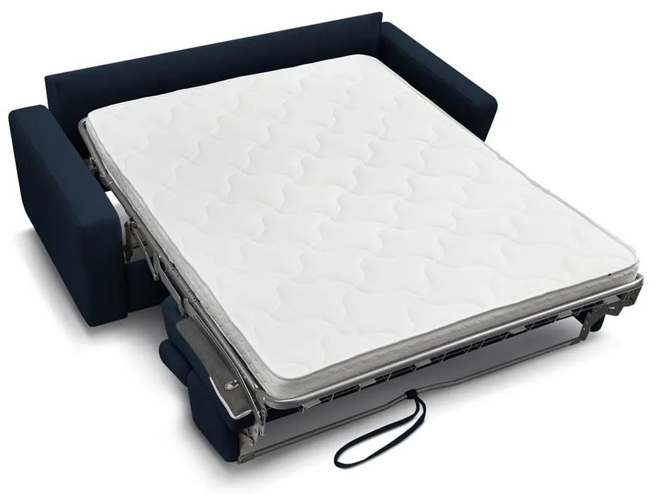 Tmavomodrá rozkladacia pohovka 215 cm Monaco – Bobochic Paris