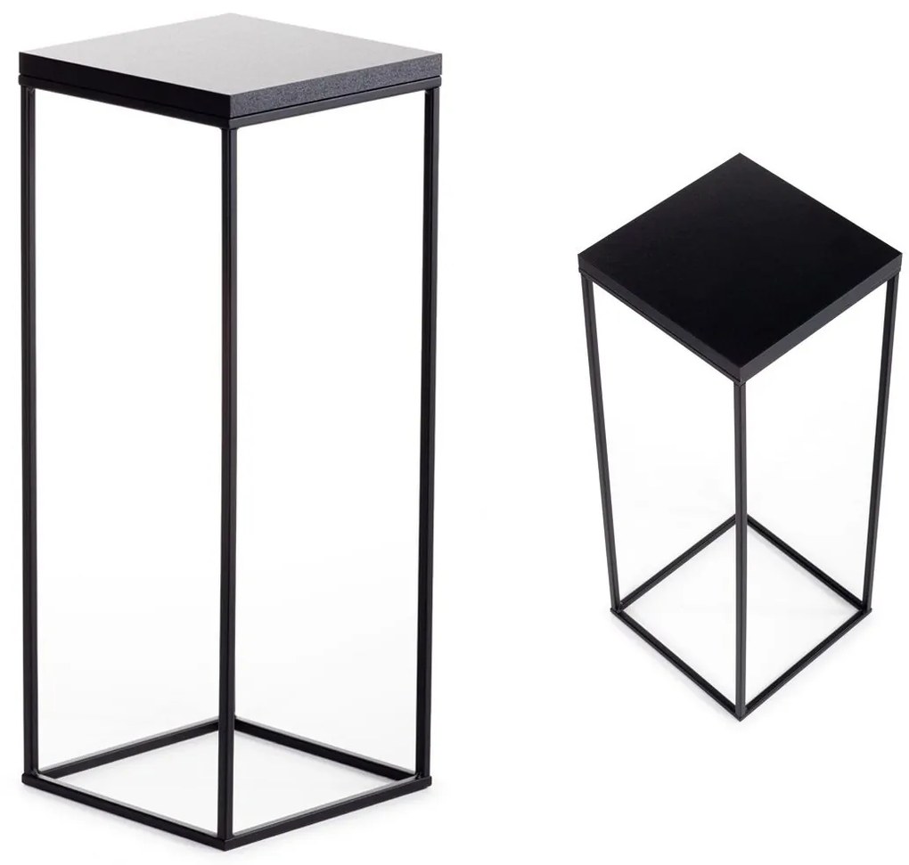 STOJAN NA KVETINÁČ BASICLOFT 60X24X24 CM ČIERNA