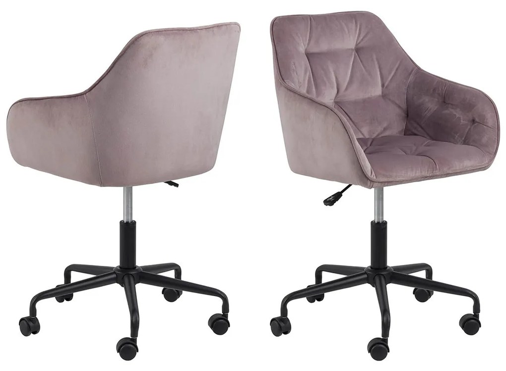 Ružová Kancelárska stolička Brooke 88,5 × 59 × 58,5 cm ACTONA