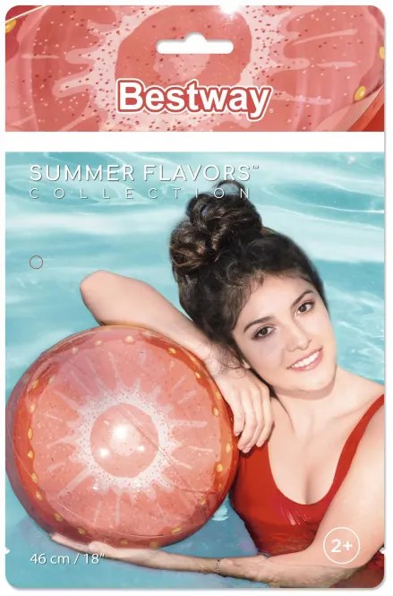 Nafukovacia plážová lopta Bestway 31042 46cm jahoda