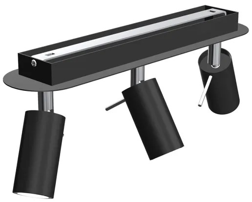 Bodové svietidlo PRESTON 3xGU10/MR11/40W/230V čierna