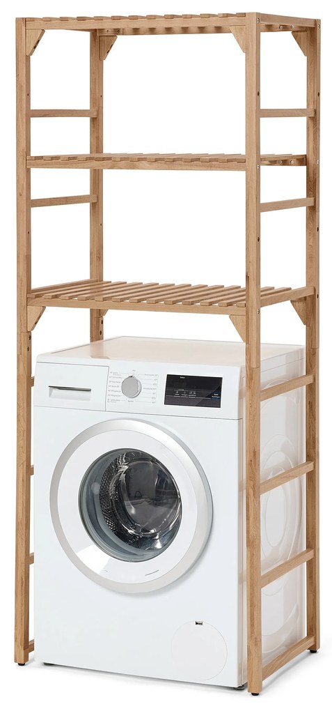 Polička práčky z masívneho dreva