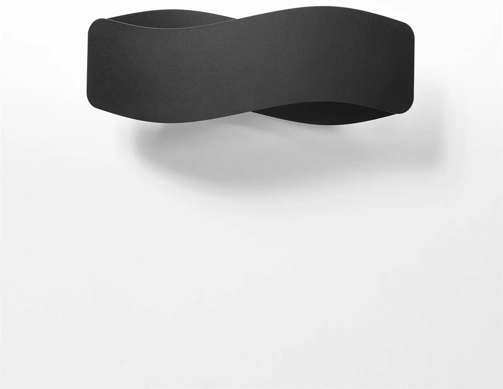 Nástenné svietidlo Tila, 1x čierne kovové tienidlo, (40 cm)