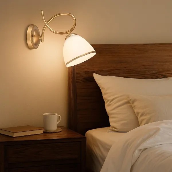 Brilagi - Nástenná lampa FRED 1xE27/60W/230V zlatá