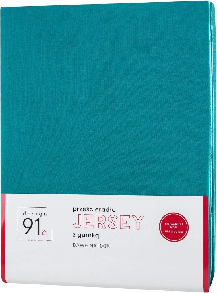 JERSEY PRESTIERADLO 120X200 CM, VÝŠKA 25 CM TYRKYSOVÉ