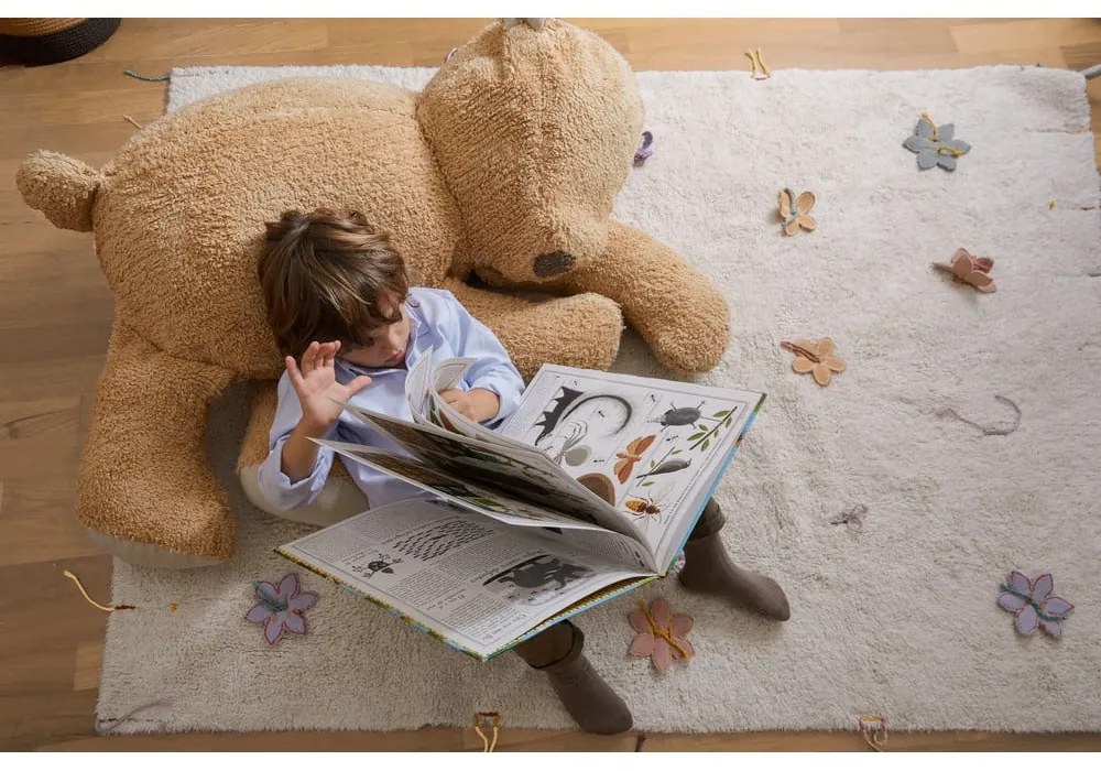 Hnedý detský puf Sleepy Bear – Lorena Canals