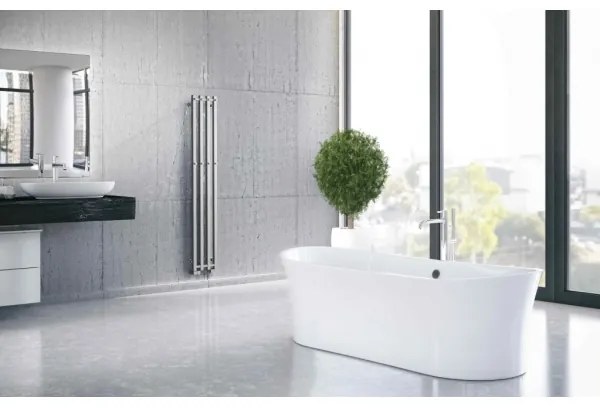 P.M.H. PX2C/4 - Kúpeľňový rebríkový radiátor PLUTO X 350W 150 cm lesklý chróm