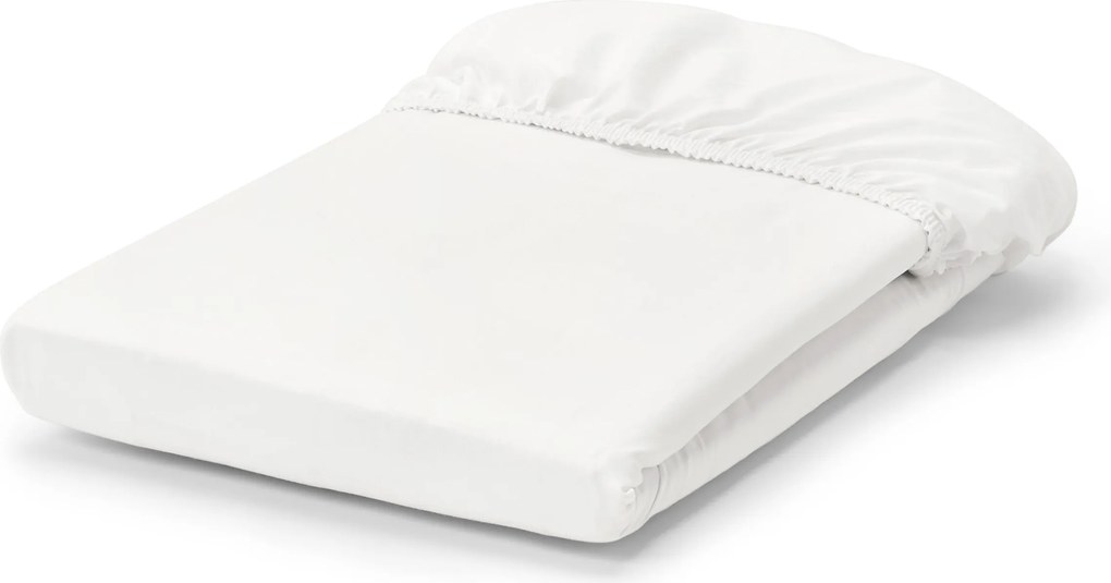 Napínacie prestieradlo z perkálu, biele, nadmerná veľkosť