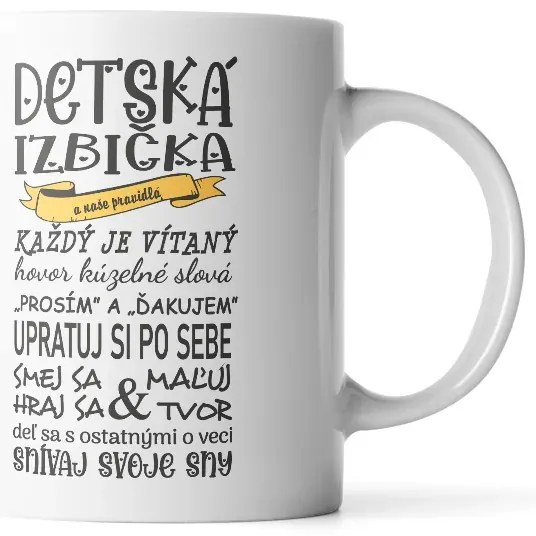 Sablio Hrnček Detská izbička - 330 ml - standard