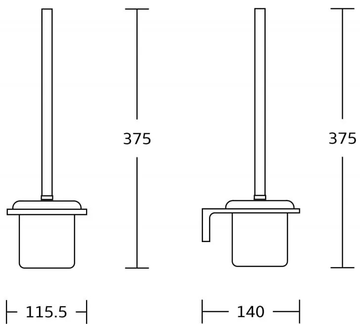 Mexen príslušenstvo, Lea wc kefa zlatá, 7026050-50