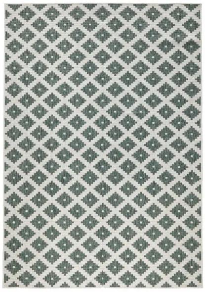 NORTHRUGS - Hanse Home koberce Kusový koberec Twin-Wendeteppiche 103125 grün creme – na von aj na doma - 200x290 cm
