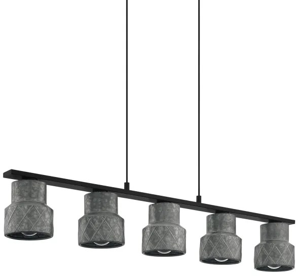 Eglo 39855 - Luster na lanku HILCOTT 5xE27/40W/230V