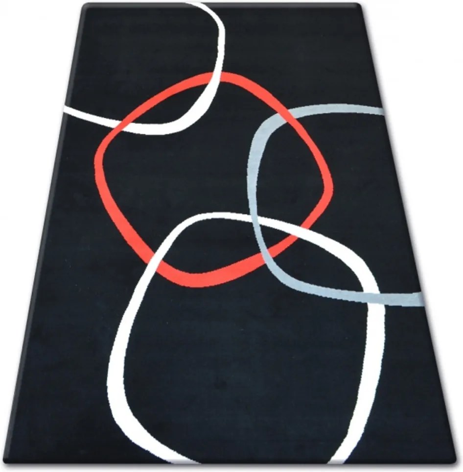 Kusový koberec PP Reťaz čierny, Velikosti 120x170cm