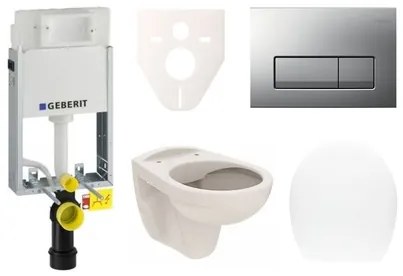 Cenovo zvýhodnený závesný WC set Geberit na zamurovanie + WC Ceramia S-Line SIKOGE1U8