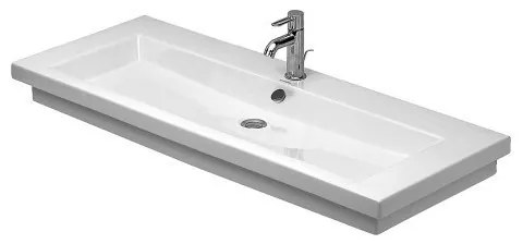 Keramické umývadlo klasické DURAVIT 2ND FLOOR 120x50,5 cm biele 04911200251