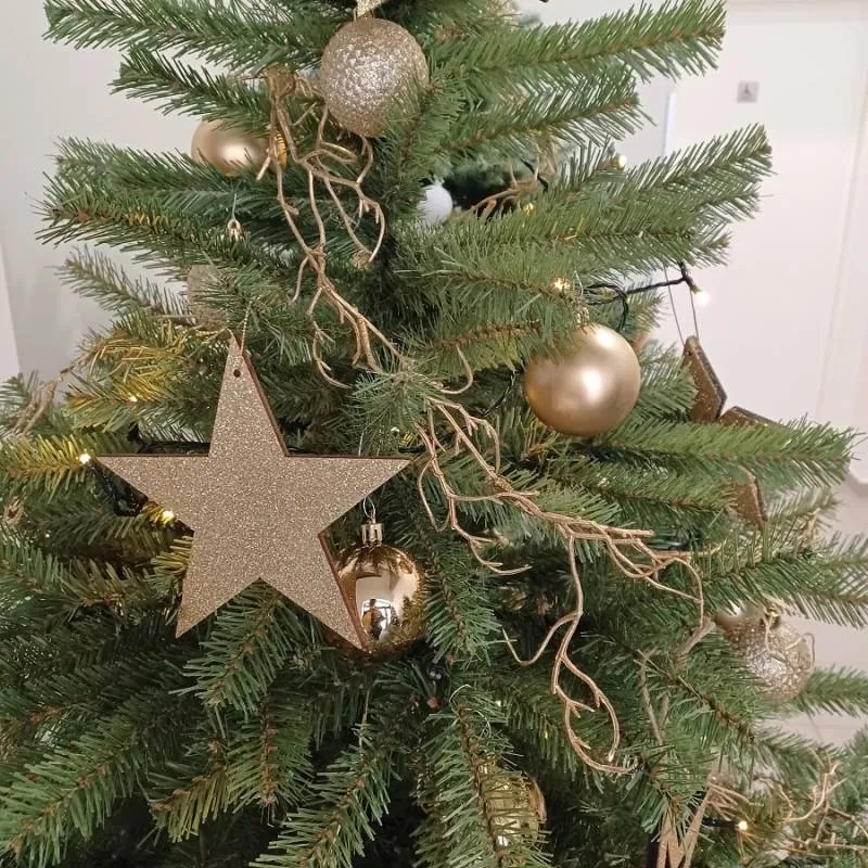 DECOLED Přízdoba, 155 cm, zlatá