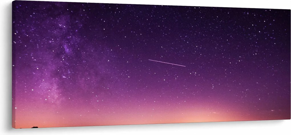 Obraz oblohy s padajúcou hviezdou (120x50 cm)