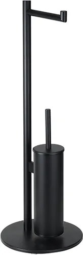 Bemeta Design DARK: Stojan, s držiakom TP, s WC kefou, čierna - 104836110
