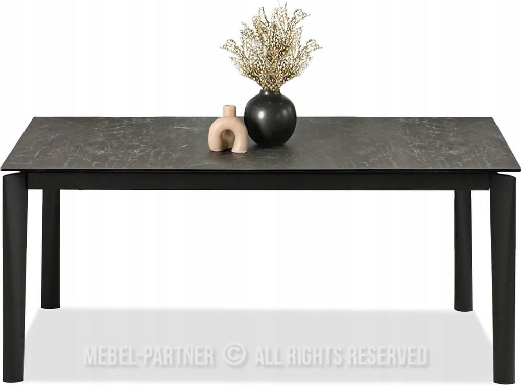 Jedálenský stôl Tornado (čierny mramor čierna)