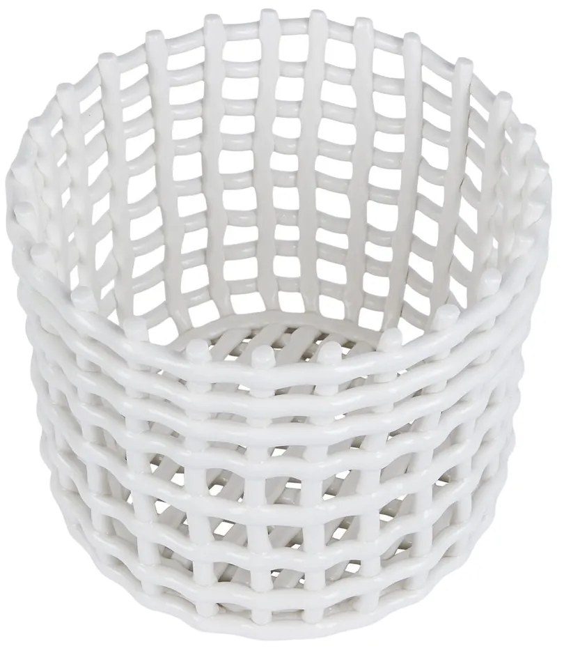 CRAFT Keramický košík 24 cm – biela