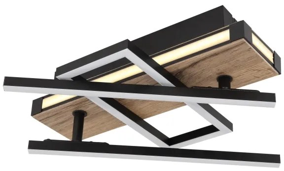 Globo 67299D2 - LED stropné svietidlo COLLI LED/30W/230V hnedá/čierna