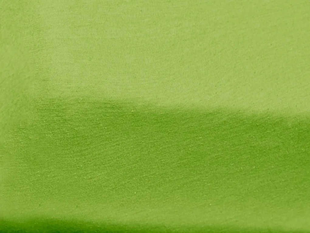 Jersey plachta do detskej postieľky zelená 70x140 cm