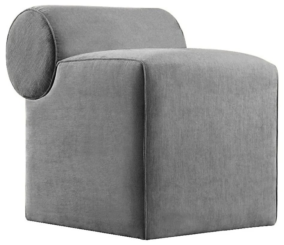 Taburet TIKI 47x45 cm sivý