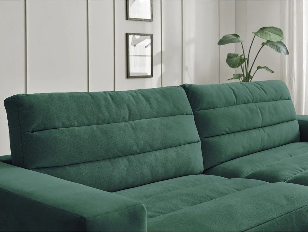 Zelená zamatová pohovka 276 cm Sierra – Bobochic Paris